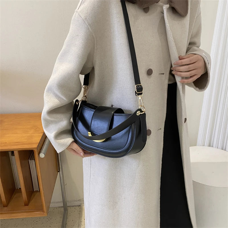 Women's Crossbody Small Bag for Leisure Travel Pu Shoulder Messenger Bags