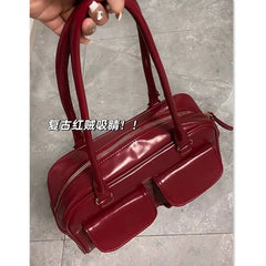 Women's Vintage Shoulder Bag Pu Leather Messenger Bag