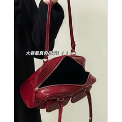 Women's Vintage Shoulder Bag Pu Leather Messenger Bag