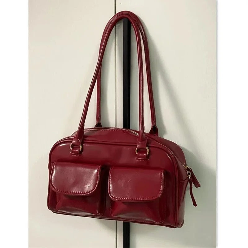Women's Vintage Shoulder Bag Pu Leather Messenger Bag