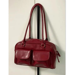 Women's Vintage Shoulder Bag Pu Leather Messenger Bag