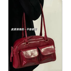 Women's Vintage Shoulder Bag Pu Leather Messenger Bag