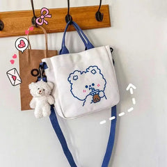 Literature Art Canvas Crossbody Bag One Shoulder Tote