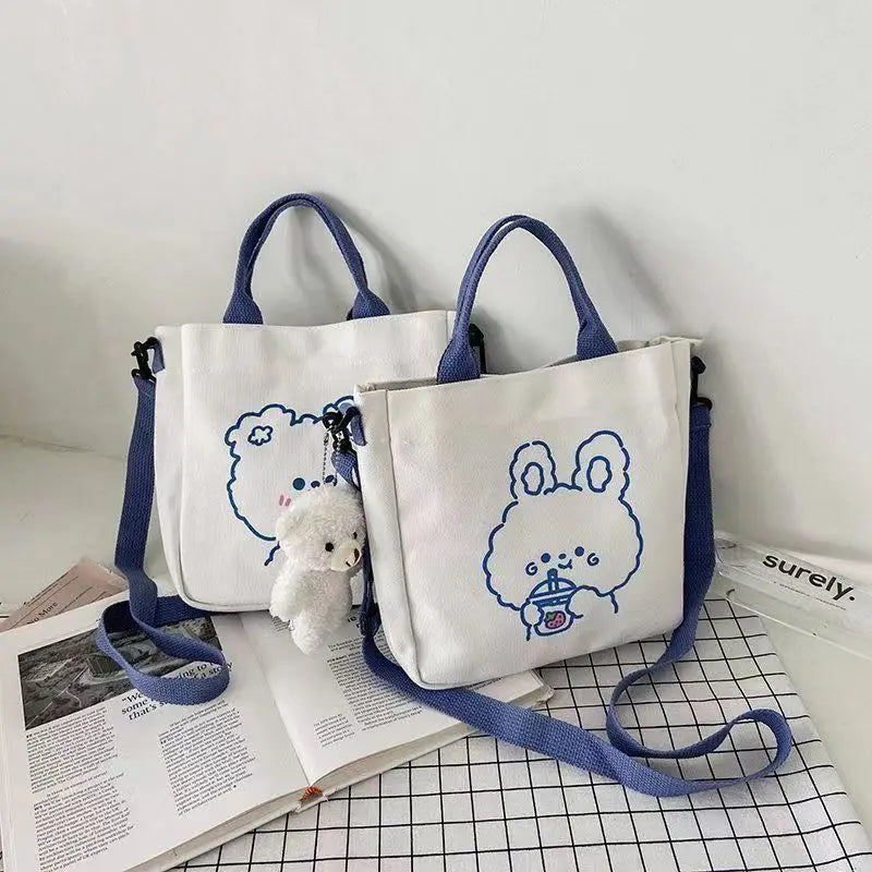 Literature Art Canvas Crossbody Bag One Shoulder Tote