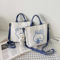 Literature Art Canvas Crossbody Bag One Shoulder Tote