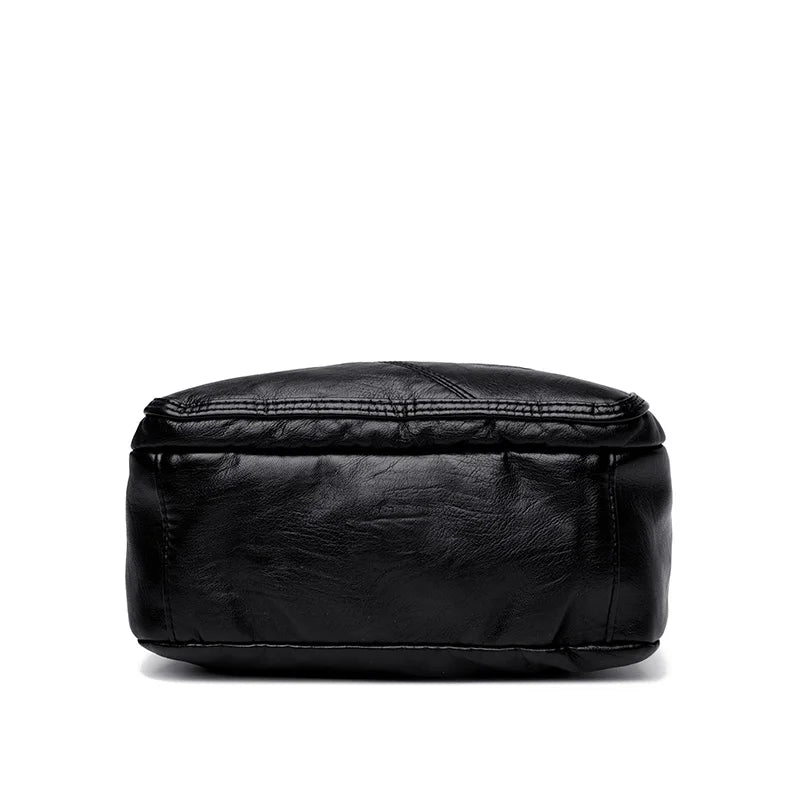 PU Leather Shoulder Bag for Women - Large Capacity