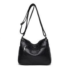 PU Leather Shoulder Bag for Women - Large Capacity
