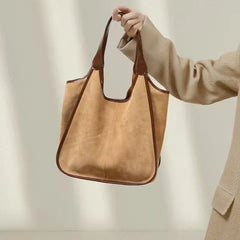 Women's Leather Tote Bag Shoulder Bag Large-Capacity