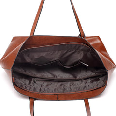 Women's Leather Tote Bag Handbags Large Capacity Shoulder Bags