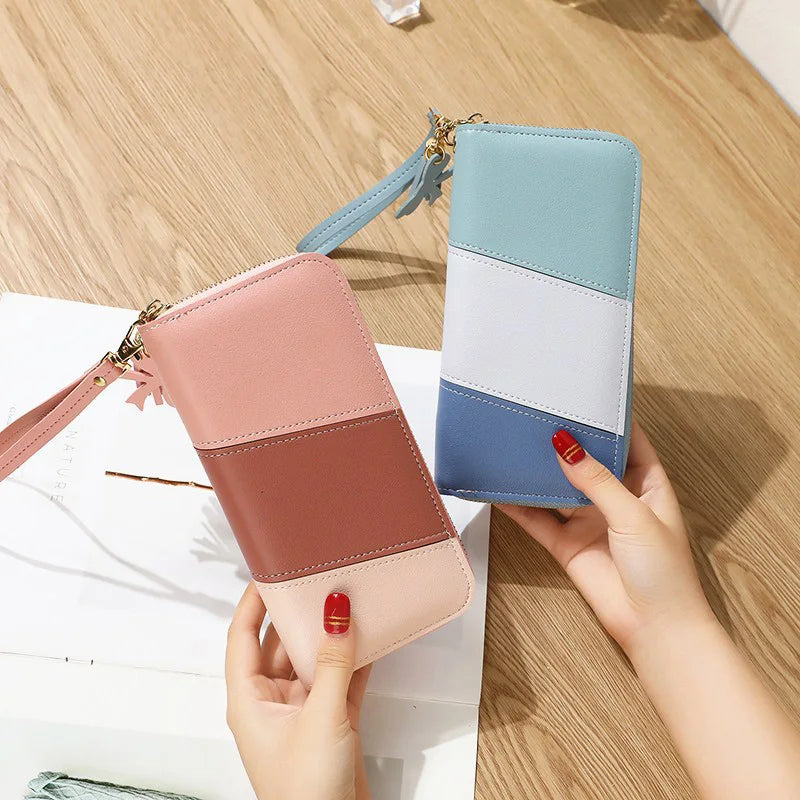 Women's Long Wallet Soft PU Leather Female Purses High Capacity