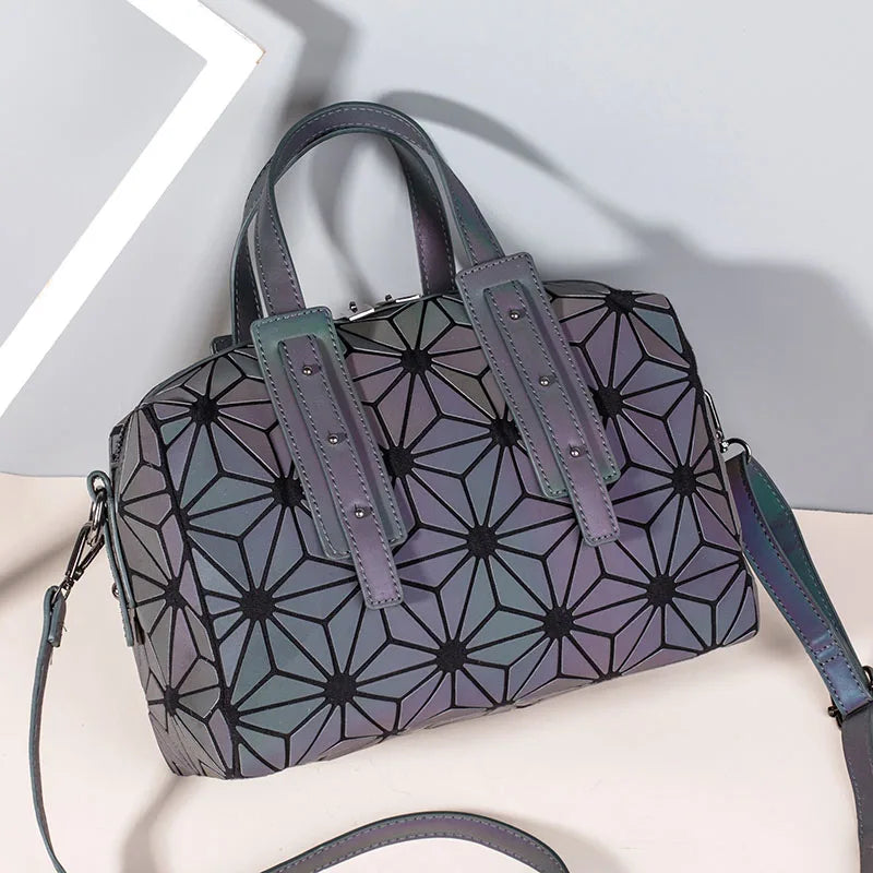 Women's Luminous Geometric Diamond Handbag