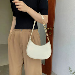 Women's Leather Shoulder Bag Chain Hobo Bag