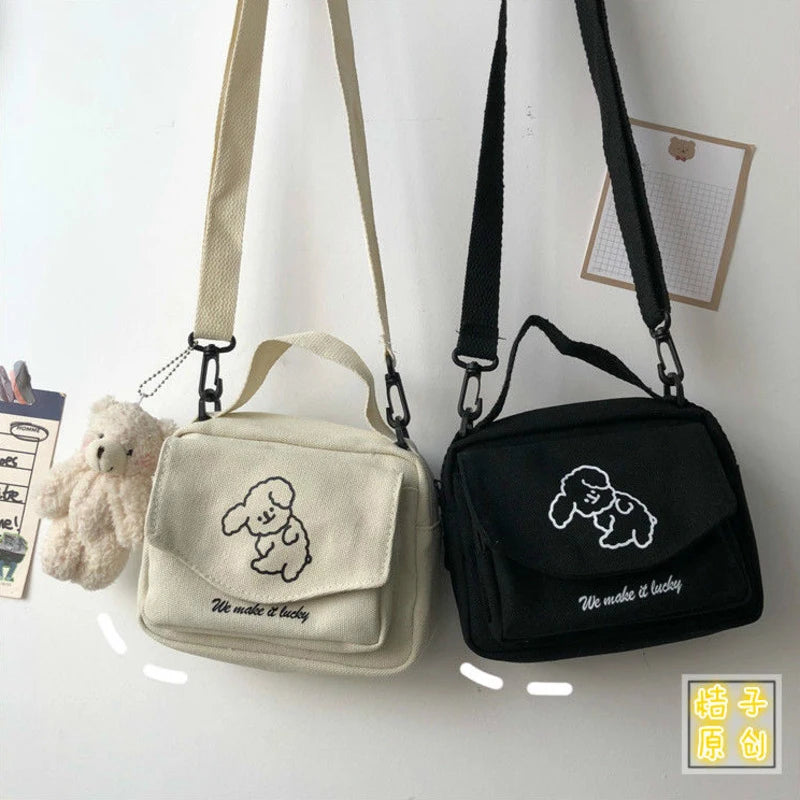 Canvas Printed Envelope Bag Sweet Cartoon Shoulder Bag