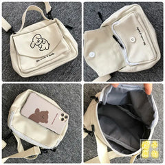 Canvas Printed Envelope Bag Sweet Cartoon Shoulder Bag
