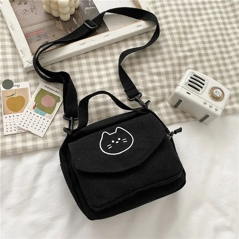Canvas Envelope Messenger Bag Sweet Cartoon Shoulder Bag