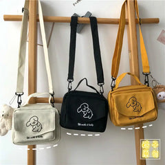 Canvas Printed Envelope Bag Sweet Cartoon Shoulder Bag