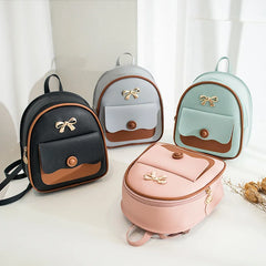 Women's Mini Backpack School Shoulder Bag Small Backless Bag