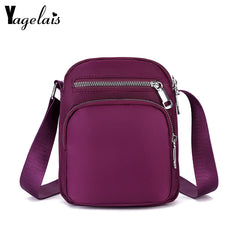 Vintage Lightweight Nylon Mini Shoulder Bag Handbag Messenger Purse
