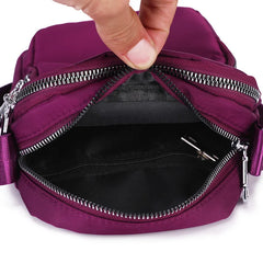 Vintage Lightweight Nylon Mini Shoulder Bag Handbag Messenger Purse