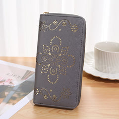 Women's Long Zipper Handbag Hollow Wallet Personalized Women's Bag