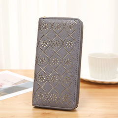 Women's Hollow Zipper Handbag Long Wallet