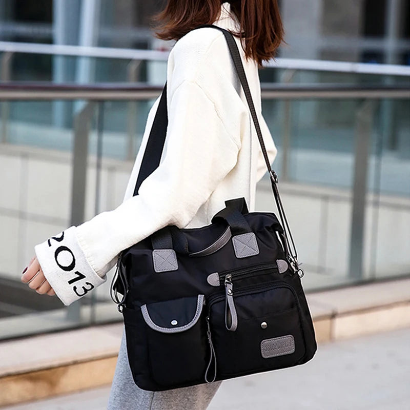 Women's Multi-pockets Shoulder Bag Large Capacity Handbags