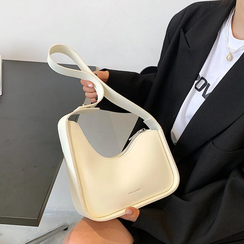 Women's Armpit Shoulder Bag Wide Strap Messenger Bag