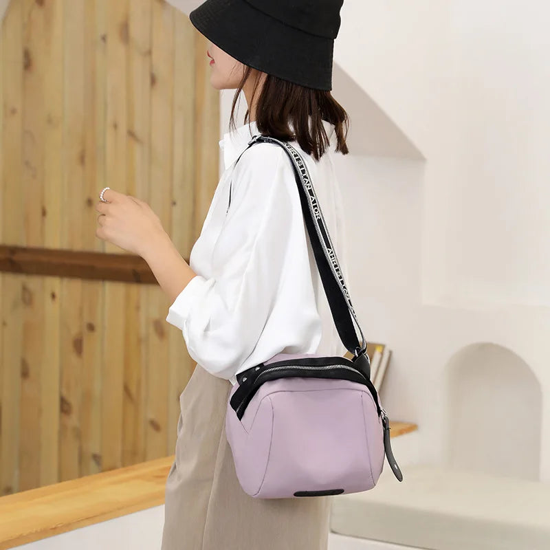 Women's Nylon Shell Bag Mommy Travel Shoulder Messenger Lady Bag