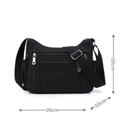 Women's Nylon Messenger Bags Small Ladies Handbag Travel Casual Tote Shoulder
