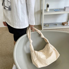 Women's Nylon Totes Shoulder Bags Solid Messenger Handbags Big Capacity