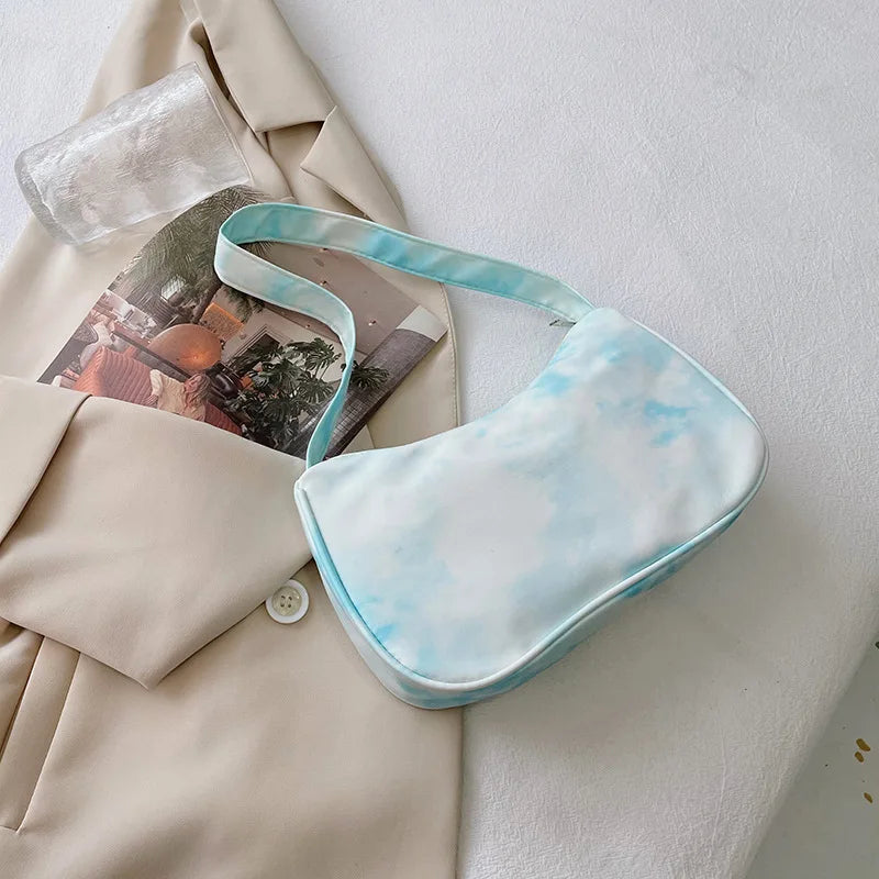 Women's Tie Dye Hobo Bag Underarm Shoulder Bags