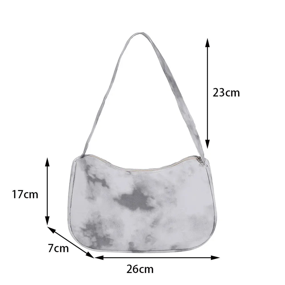 Women's Tie Dye Hobo Bag Underarm Shoulder Bags