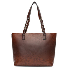 Women's Vintage Tassel Shoulder Bags PU Leather Big Capacity Handbag Bolsas