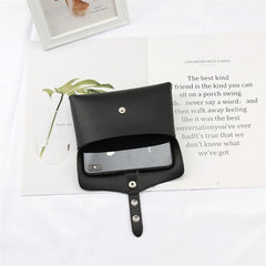 Women's PU Leather Waist Bag with Chain Belt Full Hole Punk Style Belt Phone Sho