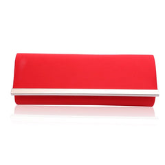 Women's Metal Strips Evening Handbags Solid Purses