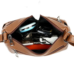Women's PU Leather Handbag Shoulder Strap Flap