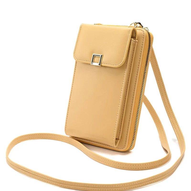 Women's Crossbody Phone Bag Small PU Leather Purse