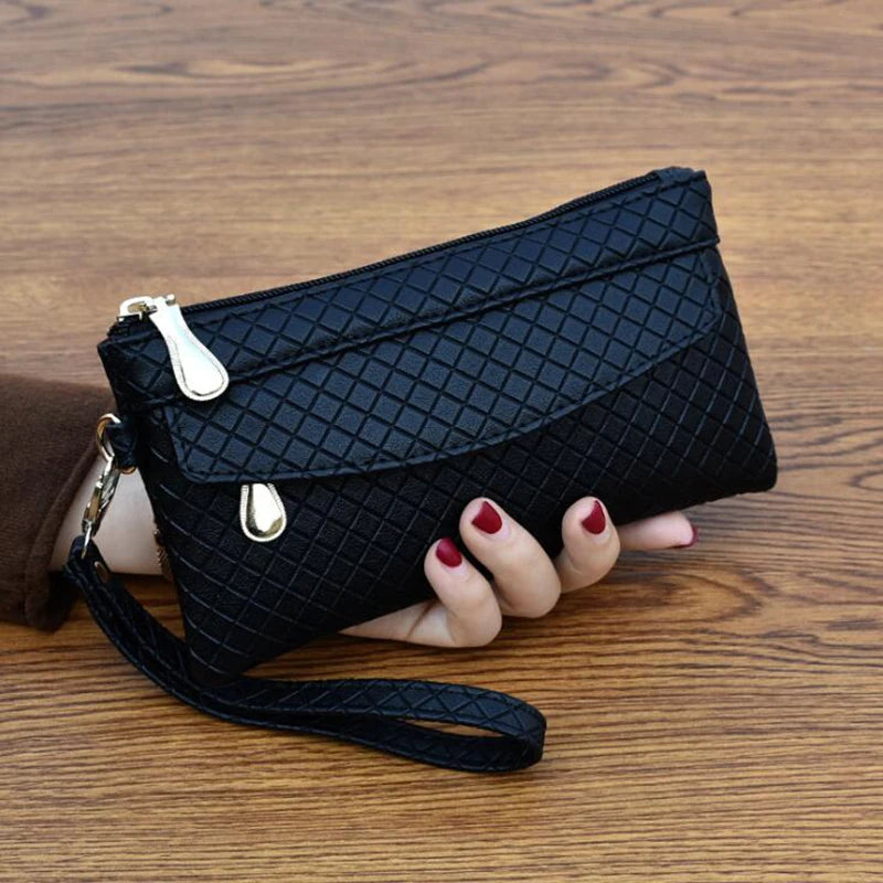 Women's Pu Leather Wallet Clutch Large Capacity Phone Bag