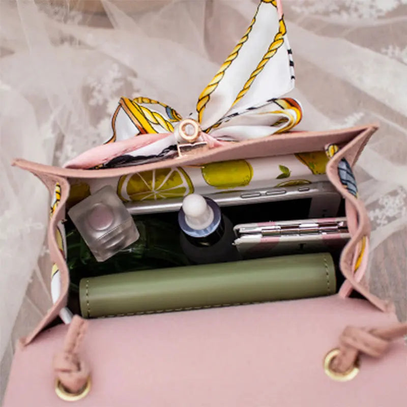 Bow-Knot Shoulder Bag Wallets for Women PU Leather