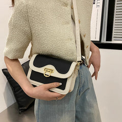 Women's Retro Shoulder Bag Casual Portable Versatile Handbag Crossbody Small Squ