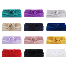 Women's Satin Clutch Bag Evening Party Bridal Handbag Purse