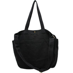Canvas School Messenger Bag Large Capacity Casual Shoulder Handbag for Women