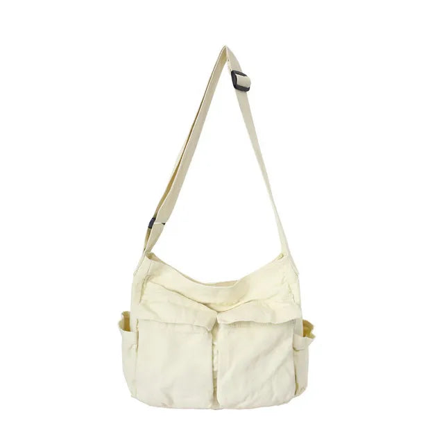 Women's Messenger Bag Shoulder Handbag Casual Canvas Large Capacity