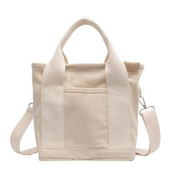 Women's Mini Canvas Shoulder Messenger Bag Casual Solid Handbag