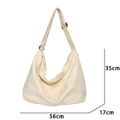 Women's Canvas Messenger Shoulder Bag Large Casual Crossbody Handbag
