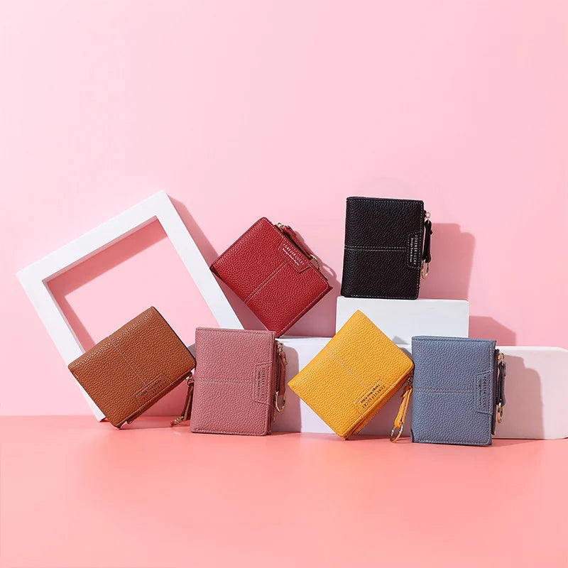 Women's Short Wallet Zipper Card Bag Coin Purse