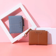 Women's Short Wallet Zipper Card Bag Coin Purse