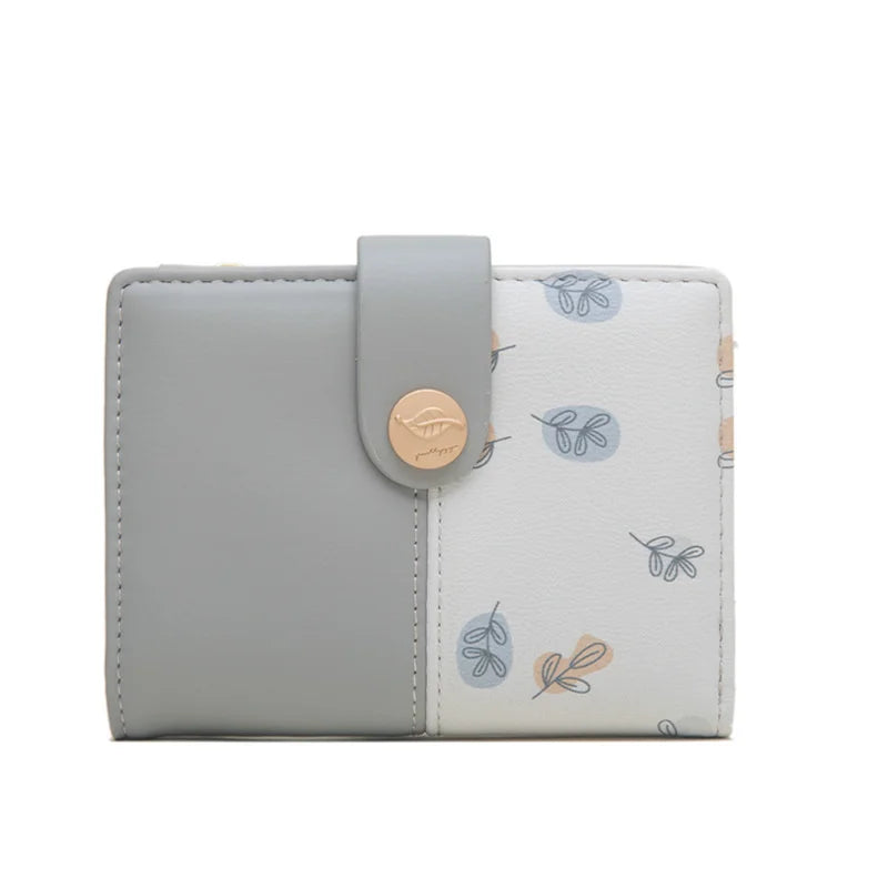 Women's Short Wallet Two-fold Zipper Buckle Creative Zero Wallet
