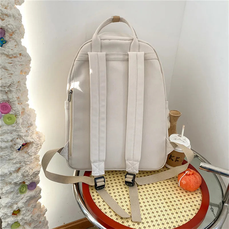 Women's Shoulder Backpack Casual Solid Hiking Outdoor Sport School Bag