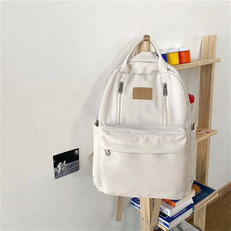 Women's Shoulder Backpack Casual Solid Hiking Outdoor Sport School Bag